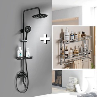 Shower Tiang Set Panas-Dingin/Shower Kamar Mandi Set 4 in 1 Dengan Faucet