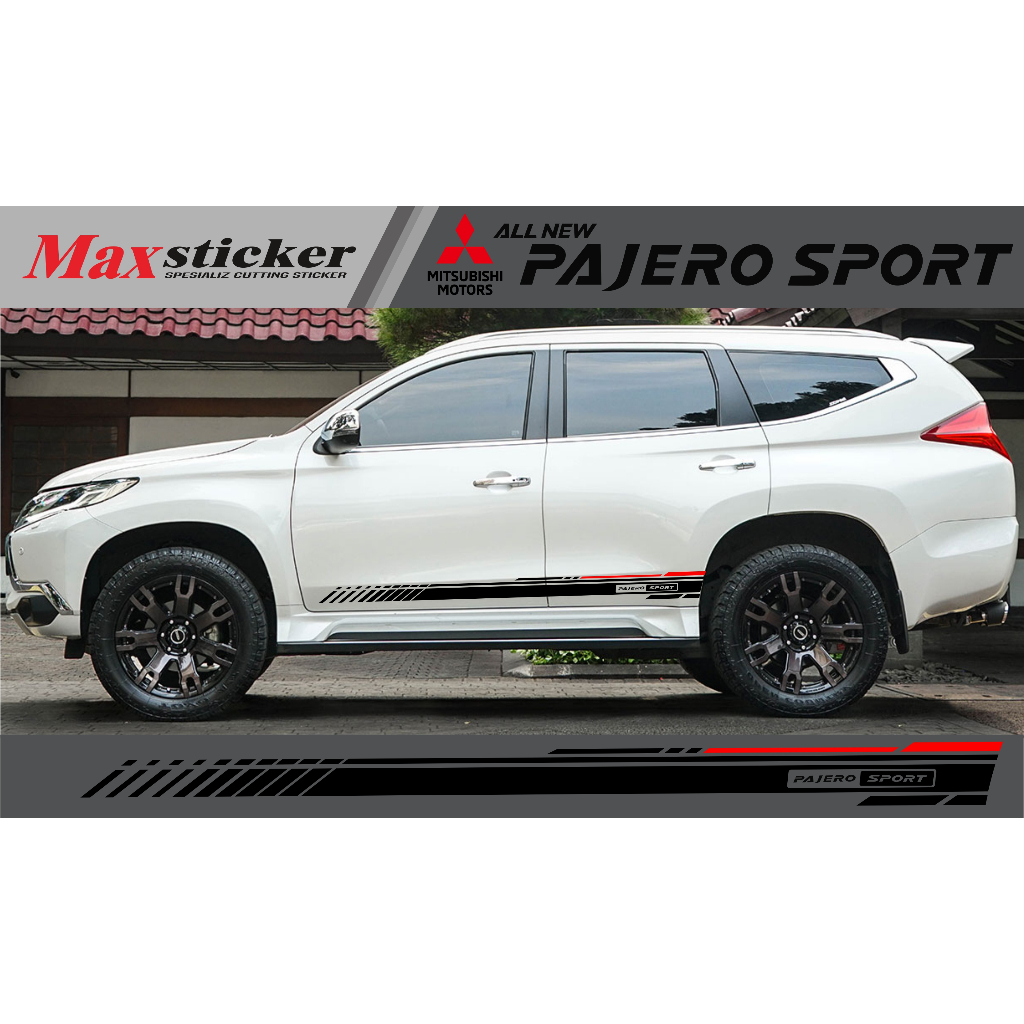 สติ๊กเกอร์ ALL NEW PAJERO SPORT LATEST MOTIF SIDE BODY LIST STICKER ALL NEW PAJERO SPORT