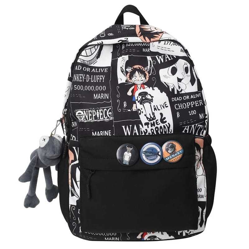 กระเป๋าเป้วัยรุ่น Bagpack One Piece Strawhat After Time Skip Series Cool Unisex School Backpack