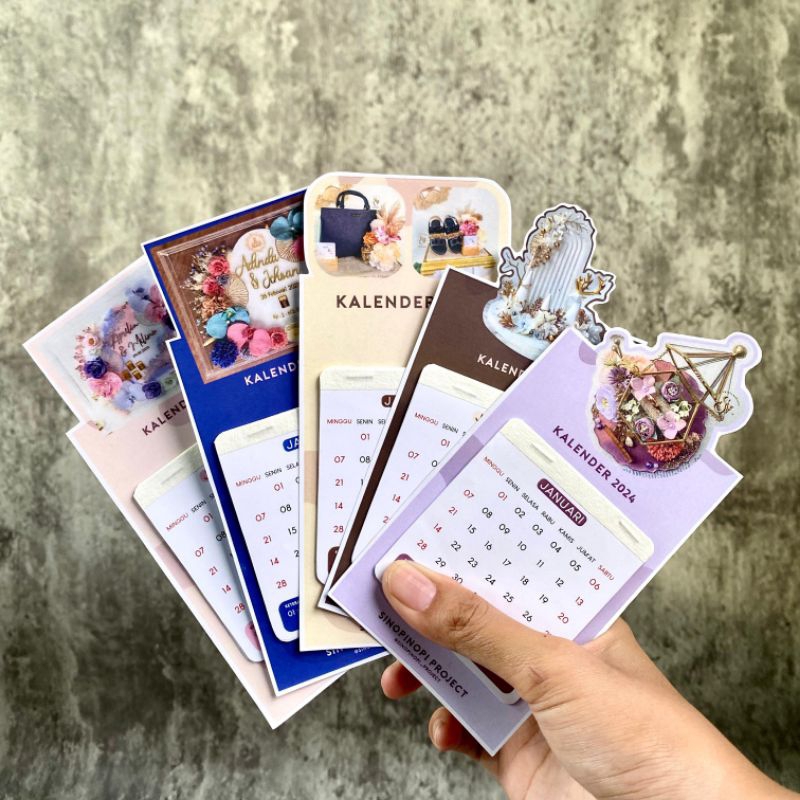 MAGNETIC CALENDAR l WEDDING SOUVENIR l WEDDING GIFT