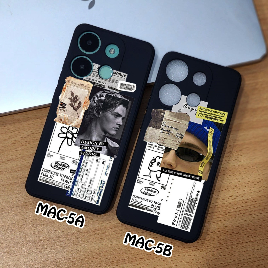 Nirvana samsung a25 5G a35 5G a55 5G macaron Case สีดํา Case soft Case