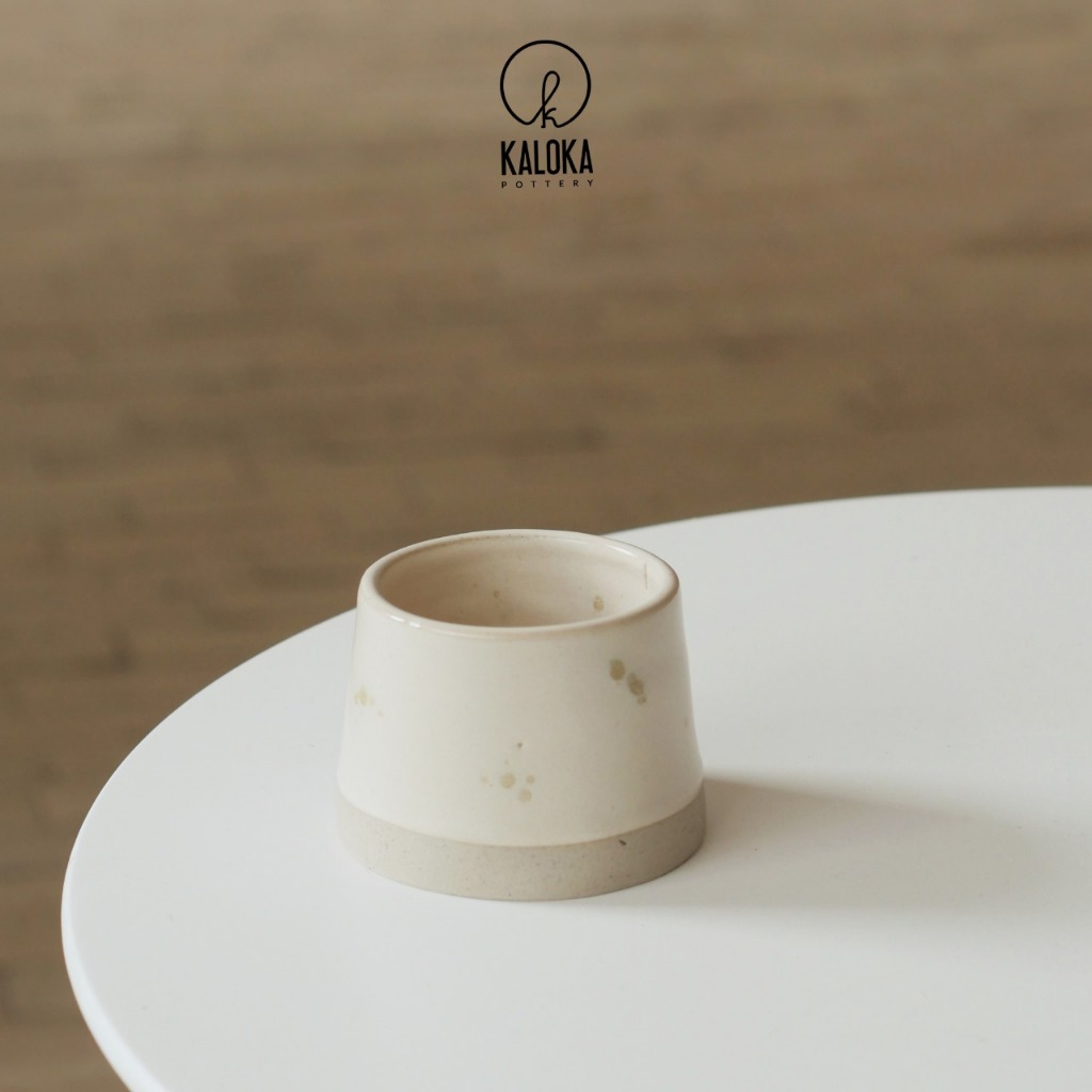 Kaloka Pottery - Cup - C113 กระดูกกระพริบตา ไซซ์ M