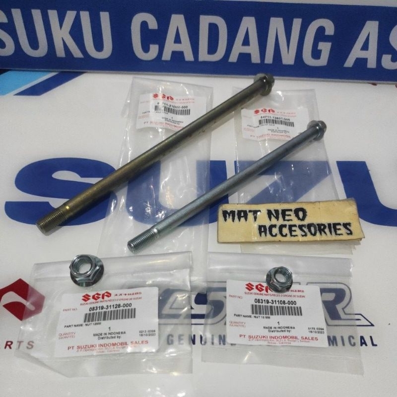 ด้านหน้า AXLE และด้านหลัง AXLE PLUS BOLT SATRIA 2-STROK DUMBA HIU ORIGIN SGP