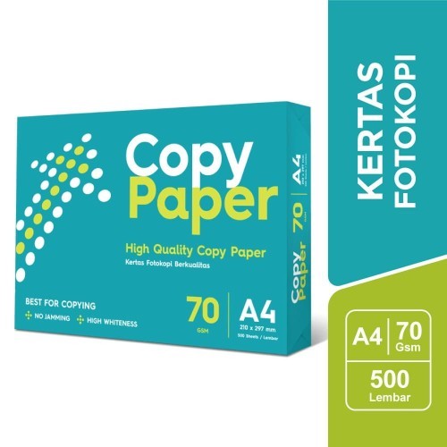 HVS 1 RIM COPY PAPER A4 70GSM 500 แผ่นพรีเมี่ยมสีขาว 70 GRAM PHOTOCOPY PAPER