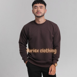 FURIEX-Sweater crewneck Meridian Knitwear Crewneck Pria Wanita Unisex
