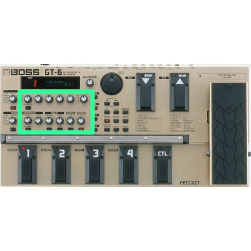 Boss gt-6/gt8/ me50/series me25 เอฟเฟกต์โพเทนชิโอมิเตอร์