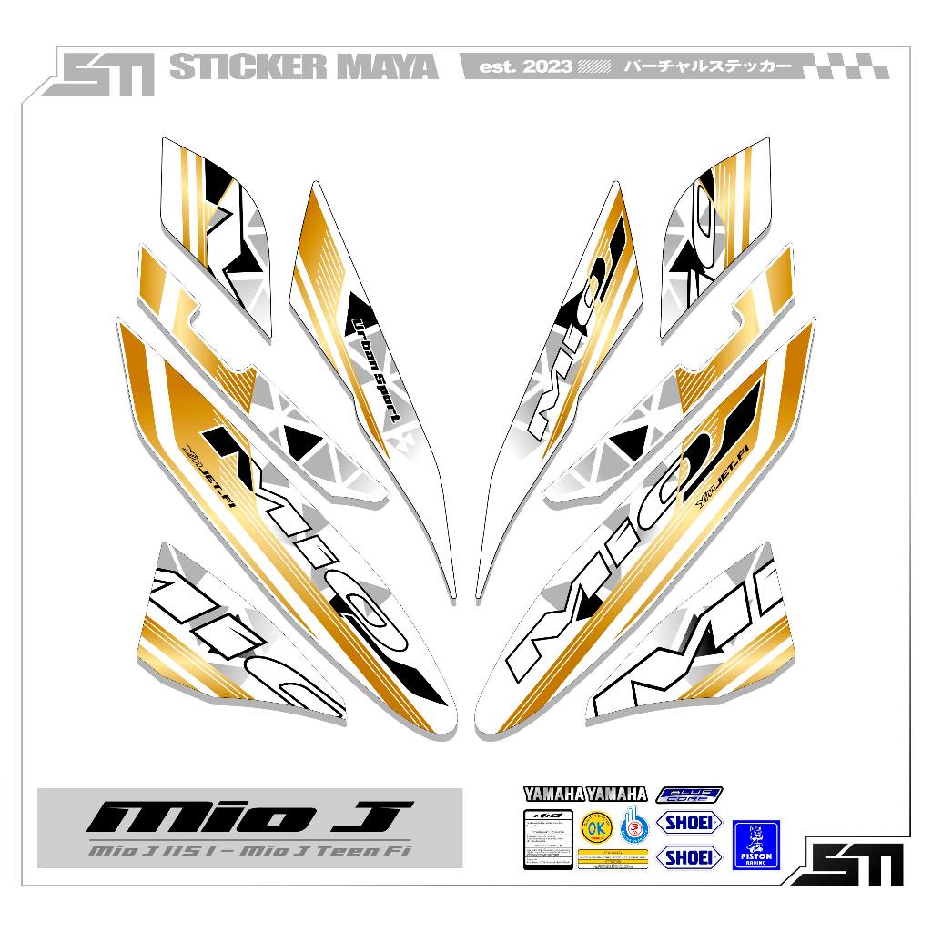 Striping YAMAHA MIO J 115i 2014 2015 MOTIF 3 / สติ๊กเกอร์ MIO J / สติ๊กเกอร์ / STRIPING MIO / MIO J 