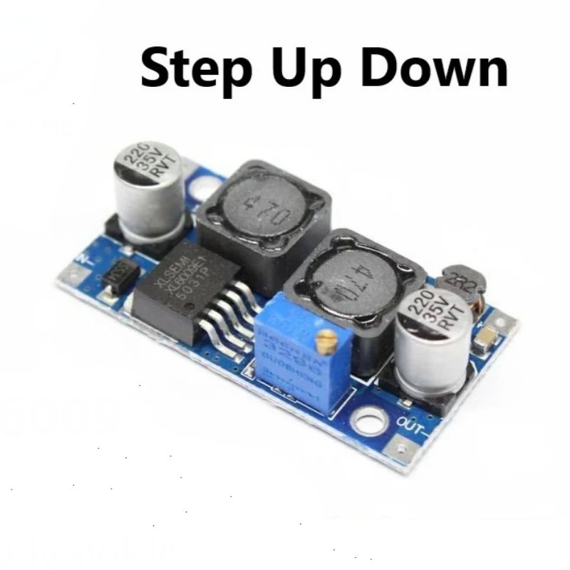 XL6009 Step Up Down Blue DC to DC converter Auto Boost Buck ปรับได้