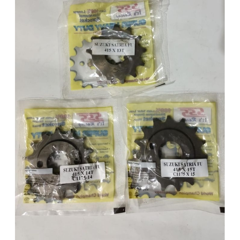 [READY] SSS เกียร์หน้า 415 - 13T 14T 15T Satria FU Old Satria FU New GSX 150 Fu Old / New Barong Fac