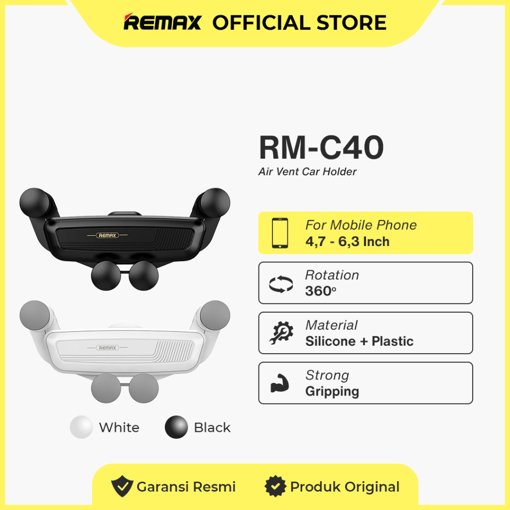 Remax ที่วางโทรศัพท์ในรถยนต์ช่องระบายอากาศ RM-C40