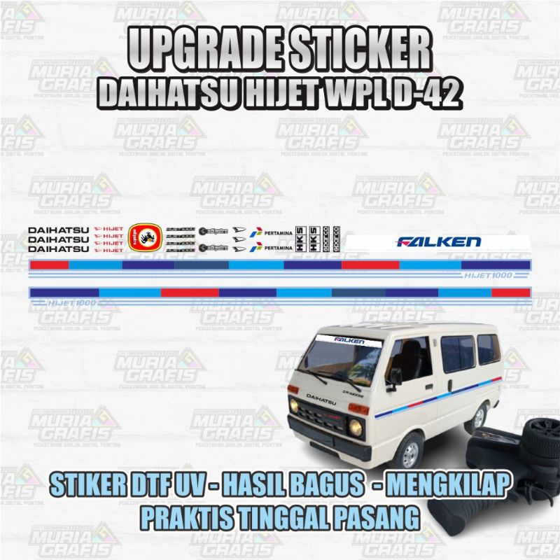 สติ๊กเกอร์ UPGRADE DAIHATSU HIJET WPL D42