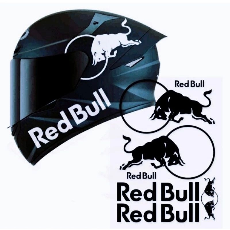 สติ๊กเกอร์หมวกกันน็อค REDBULL