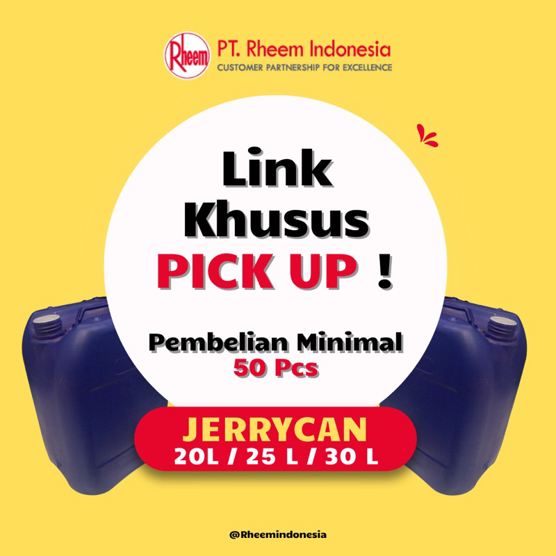 JERRY CAN (Pick Up Mandiri) min order 10 ชิ้น
