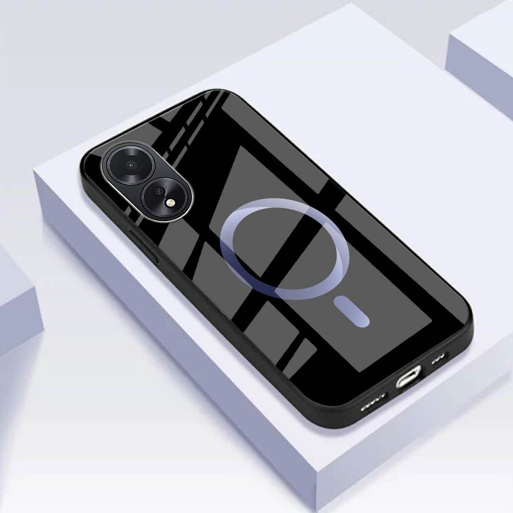 เคสโทรศัพท์มือถือ HP Oppo A38 A18 Glass Softcase - Oppo A38 A18 - เคส Oppo A38 A18 Glossy Glass Soft