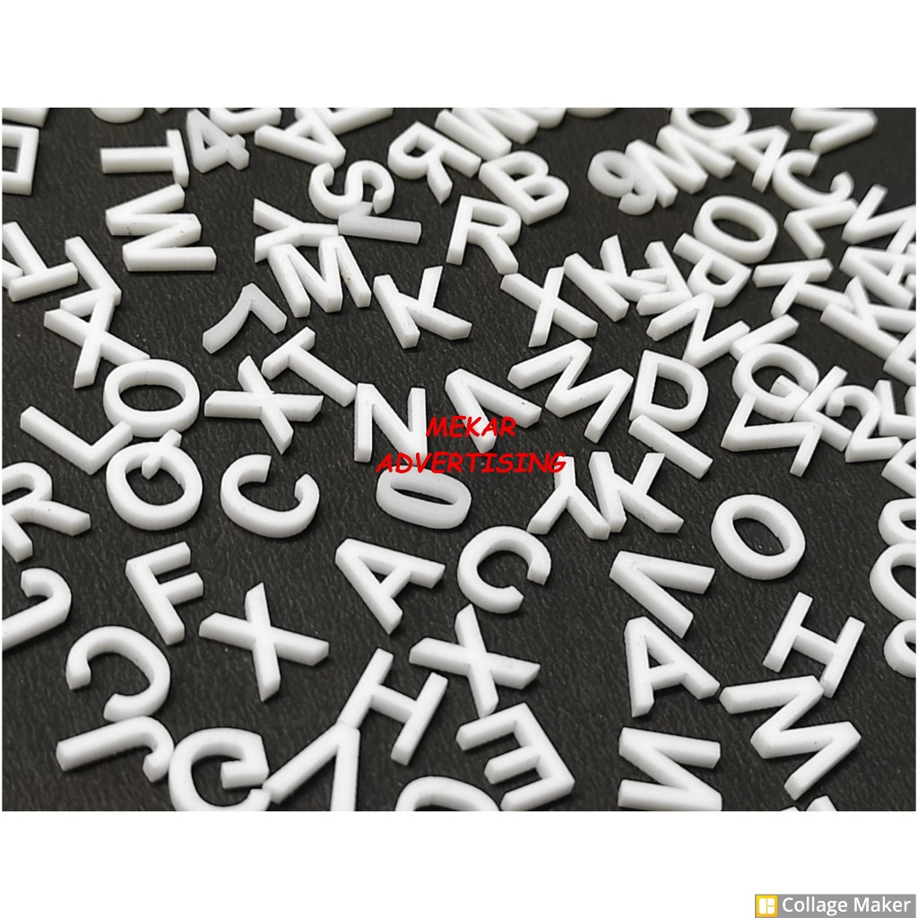 Putih สีขาว ACRYLIC LETTERS | หมายเลขอะคริลิกสีขาว | สีขาว ACRYLIC ALPHABET LETTER | สีขาว ACRYLIC ALPHABET LETTERS | ตัวอักษรนูน ACRYLIC สีขาว 1CM - 2CM
