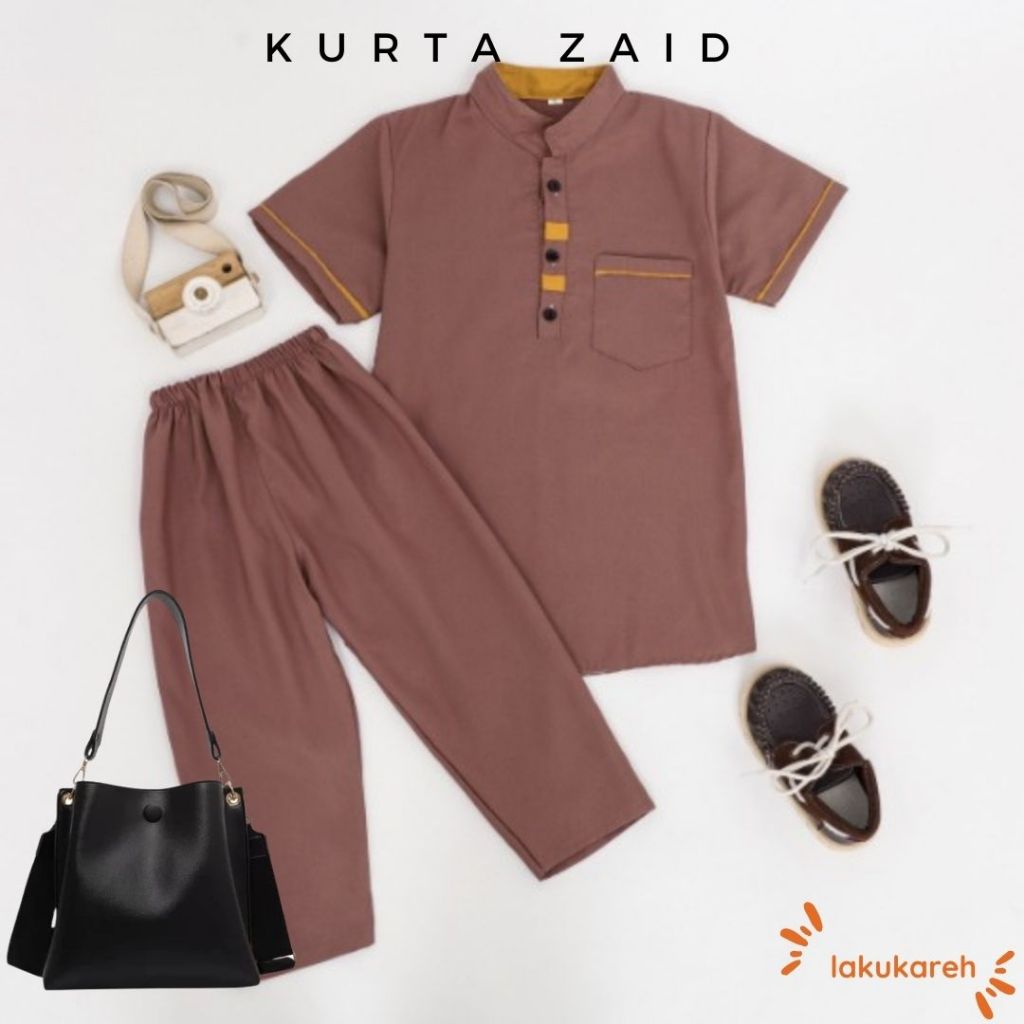 Koko kurta zaid - Koko zaid เสื้อผ้ามุสลิม / Koko kurta เสื้อเชิ้ตแขนสั้น สําหรับเด็ก zaid Original / Koko anak zaid เสื้อผ้ามุสลิม / kurta zaid anak / kurta amir