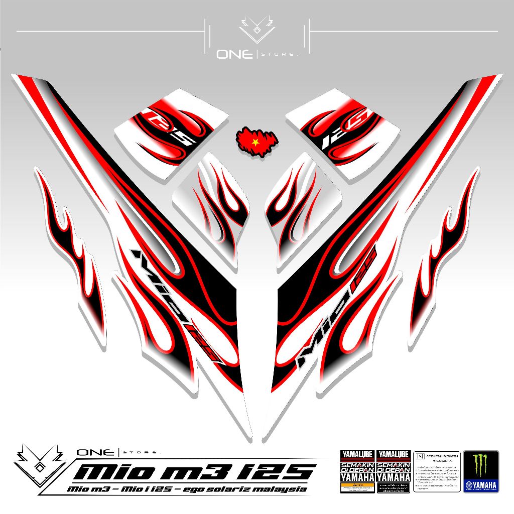 Mio 125 Motif 5 Striping/Mio M3/Z/125 สติ๊กเกอร์/สติ๊กเกอร์/Stiping/Stock Decal/List/Poster/Unique/S