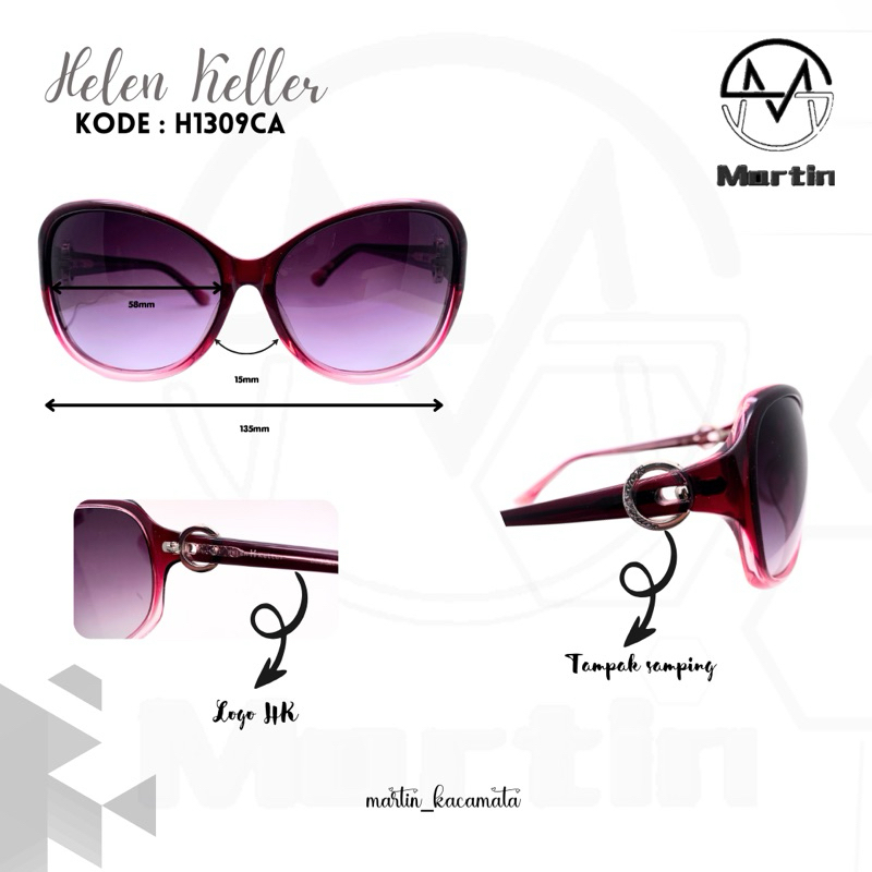 Helen Keller / Women& 39;s Travel Glasses / แว่นกันแดด / H1309CA