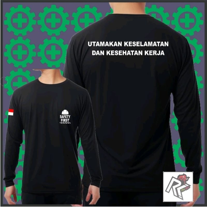 เสื้อยืด LONG-SLEEVED SAFETY FIRST WITH WORKING SAFETY HELMET