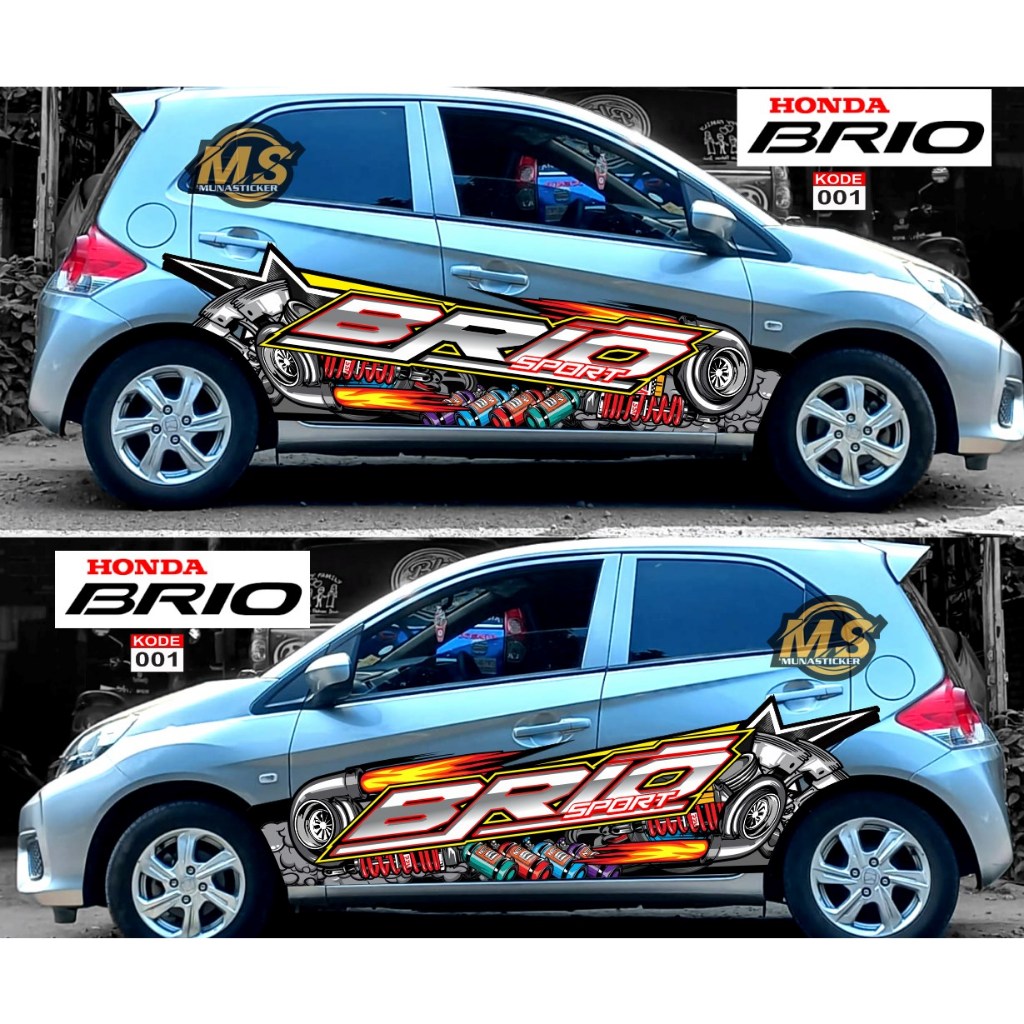 BRIO CAR STICKER RACING CAR DECAL STICKER