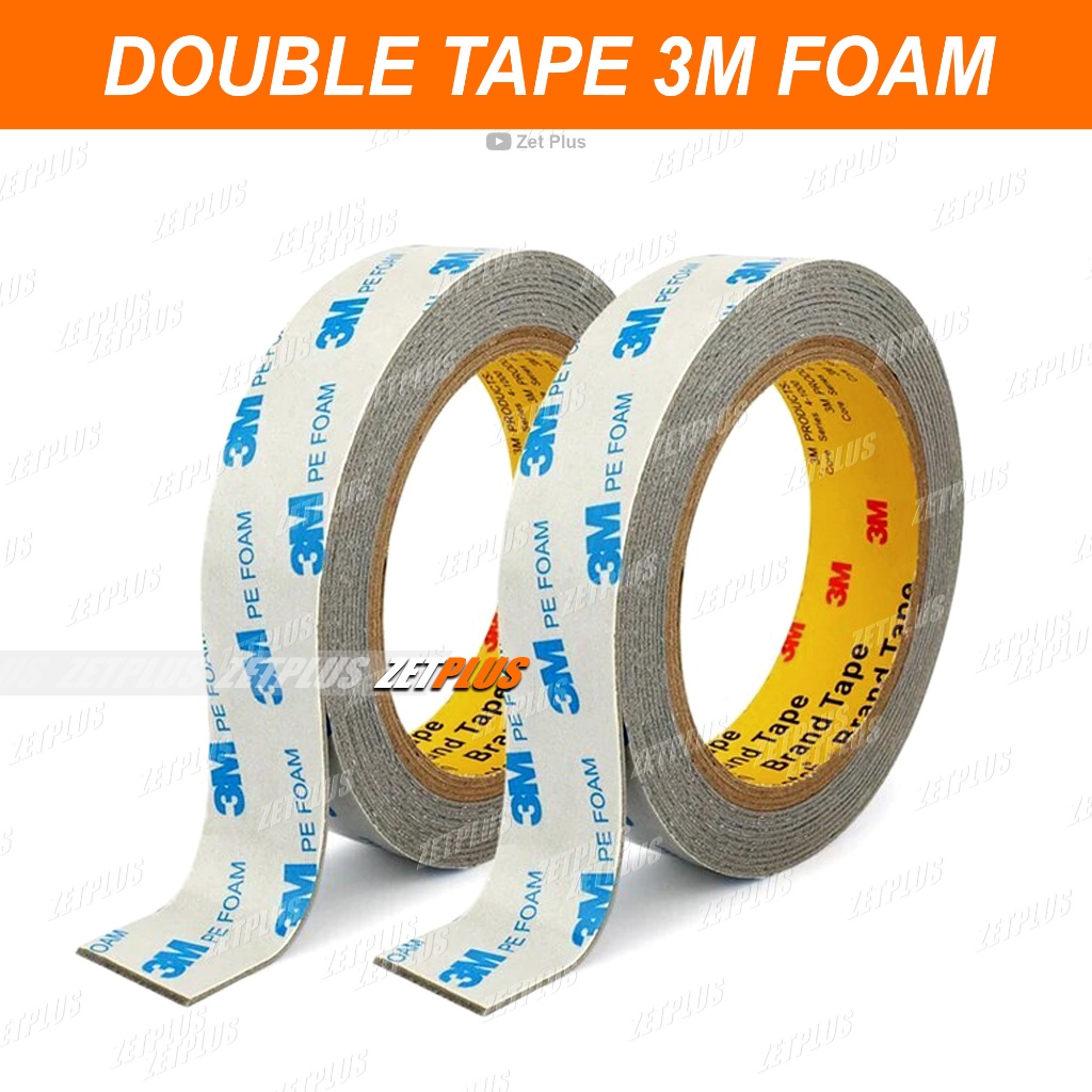 DOUBLE TAPE 3M PE FOAM 2cm x 4.5m / bb FOAM TAPE กาวหนา สองด้าน รถอเนกประสงค์ motor