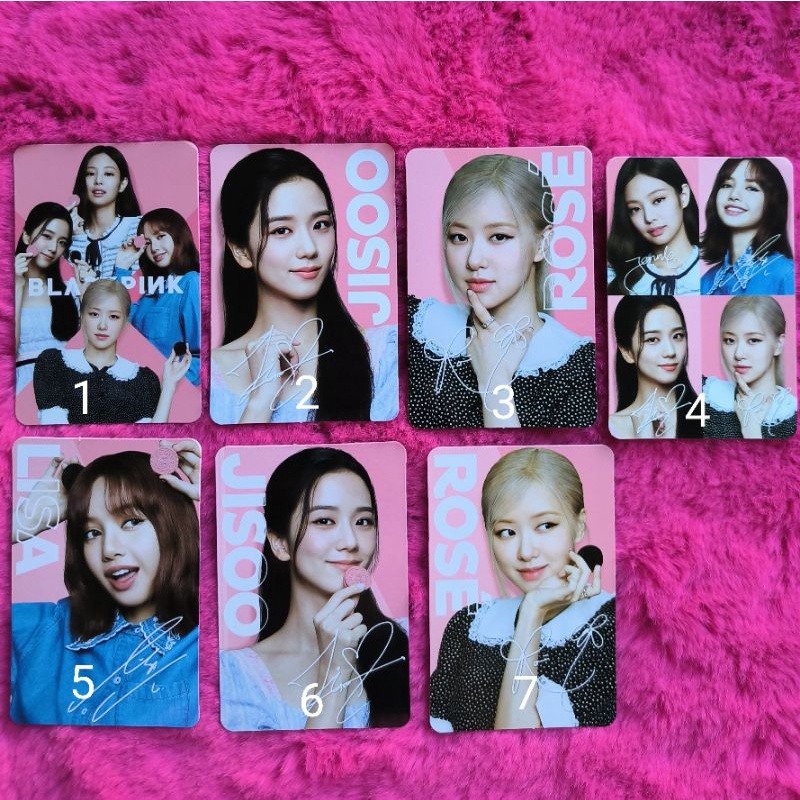 [CnC] BLACKPINK Photocard พีซีอย่างเป็นทางการ Blackpink Oreo Kpop