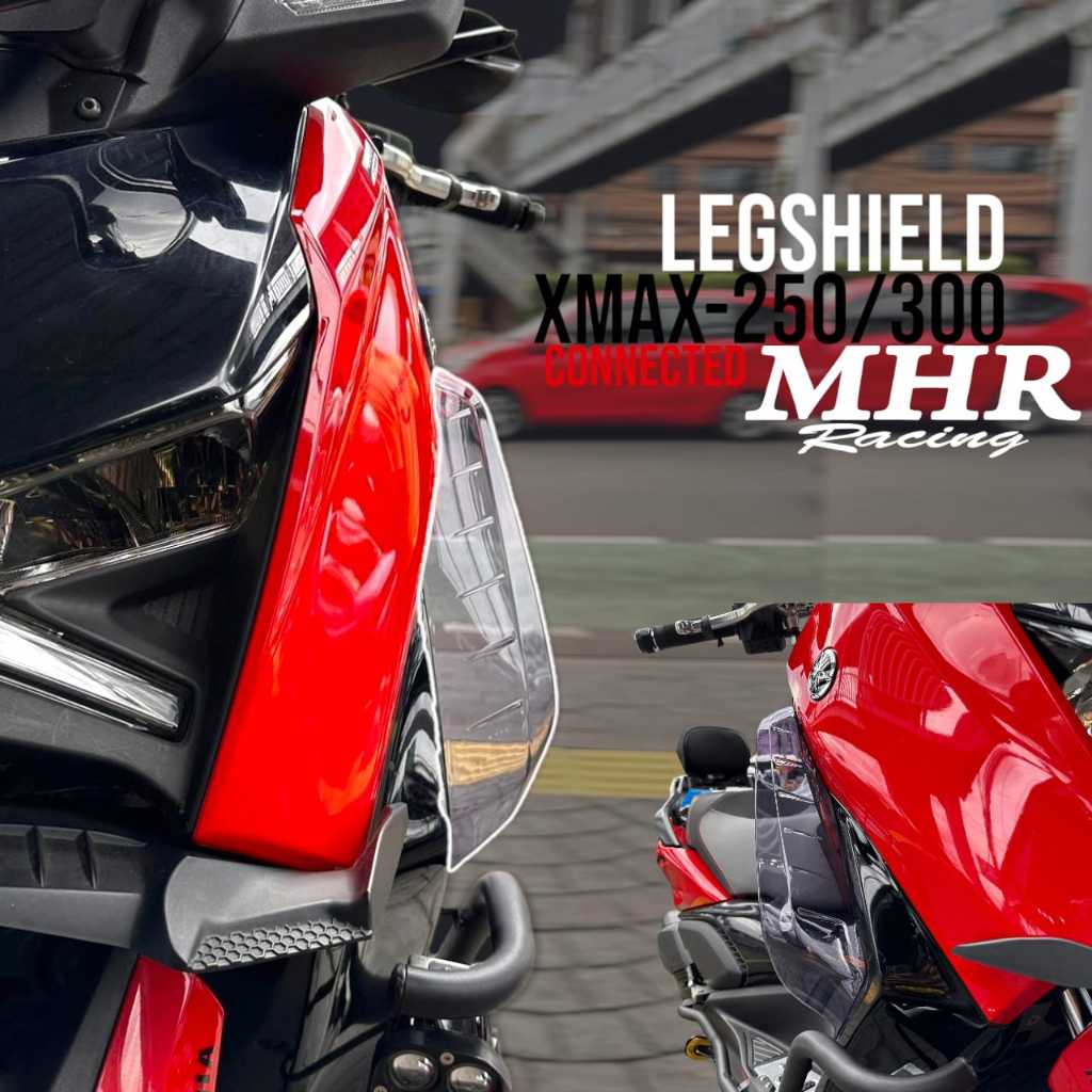 Legshield Side Winglet Xmax-250/300 Xmax ใหม่เชื่อมต่อคุณภาพสูง MHR Racing