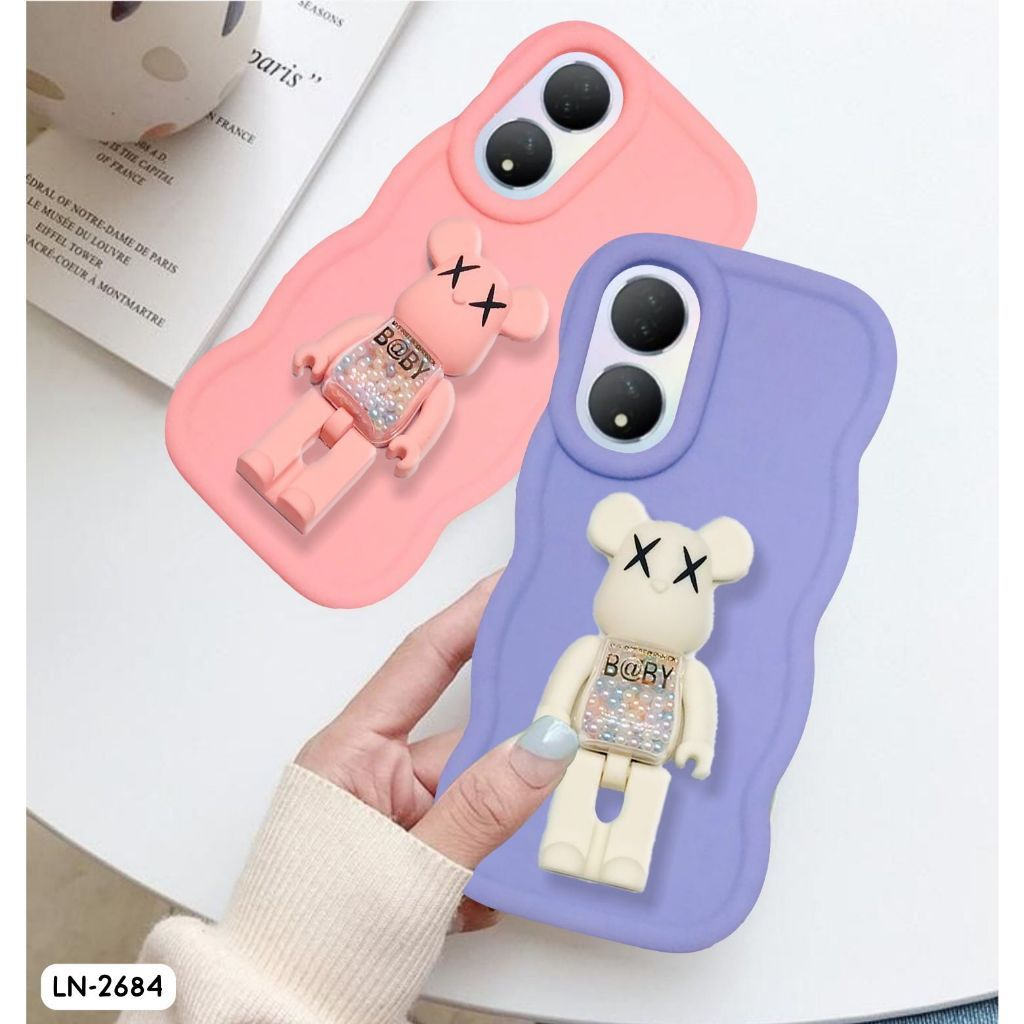 Bch-046 CASE PREMIUM WAVE ใหม ่ MACARON MONSTER RINGSTAND BEARBRICK OPPO F9/A1K/REALME C2/A15S/A16S/A17/A31/A8/A3S/A5/A38 /A18/A5S/A12/A53/A54 4G/A57/A57/A58 4GA77A5/A74 4g/a78 4G/A96/A36 4G/RENO 8 4G/RENO 11 5G/RENO 11 PRO 5G