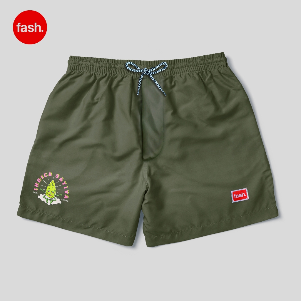 ฟลัช. กางเกงขาสั้น Unisex - Boardshort Premium - Sativa