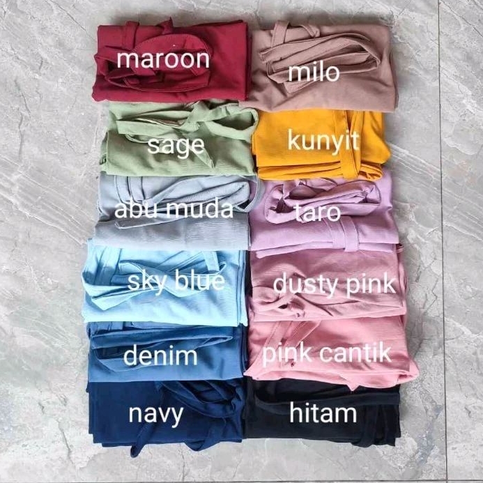 ผ้าคลุม Bergo Hijab สําหรับเด็ก 0-4 ปี) เสื้อสแปนเด็กซ์ระดับพรีเมียม I Bergo Anak
