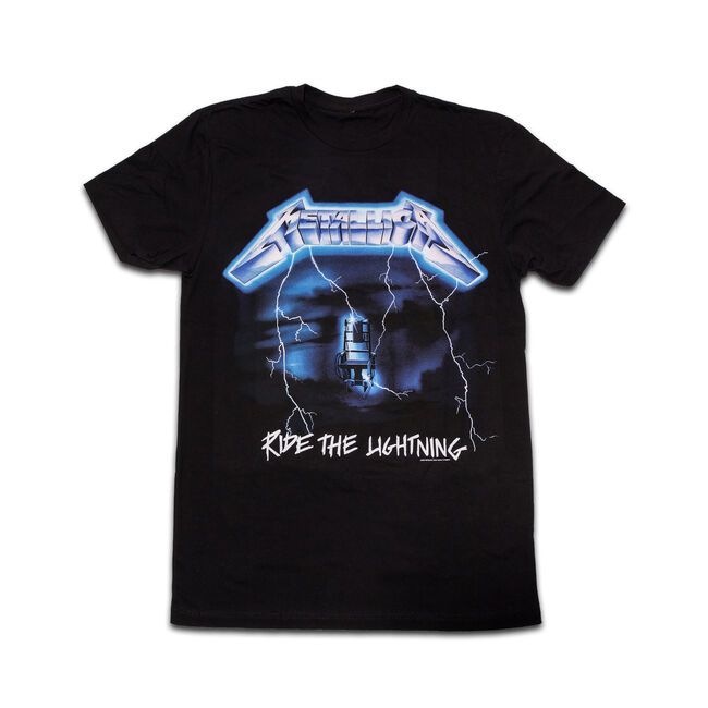 Metallica Ring The Lightning Premium T-Shirt Band Metallica | เสื้อยืด Metal Rock Band