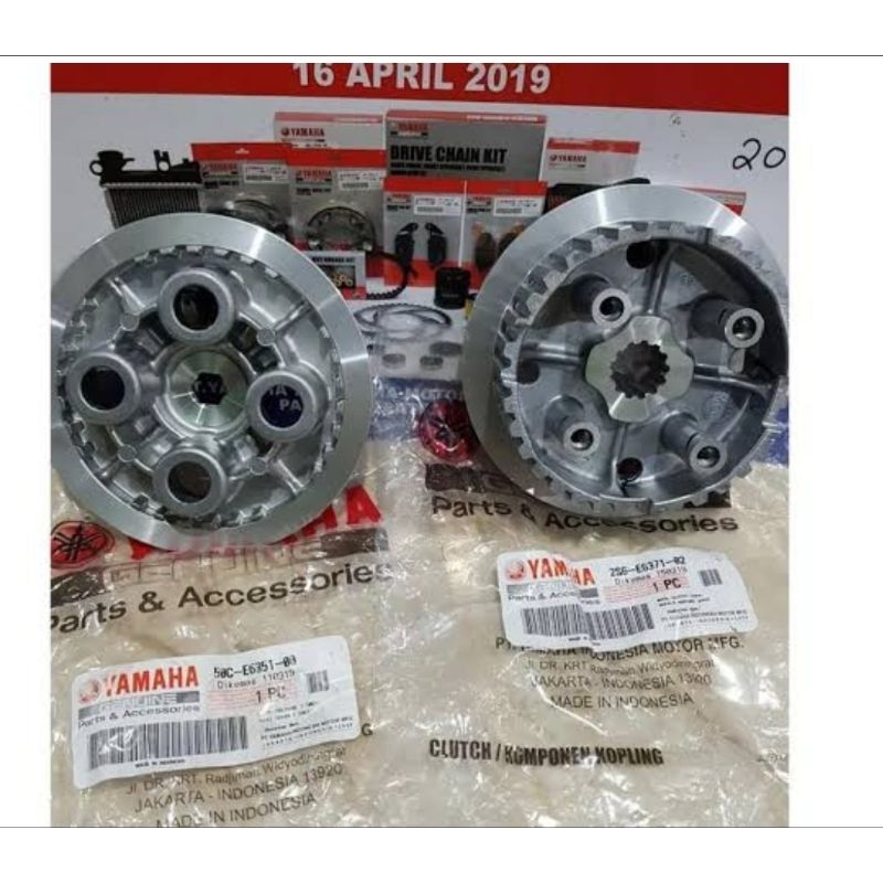คลัทช์ Boss (4 ขา) & แผ่นดัน (4 ขา) jupiter mx new 135cc (2s6-e6371-01) และ (50c-e6351-00) original 