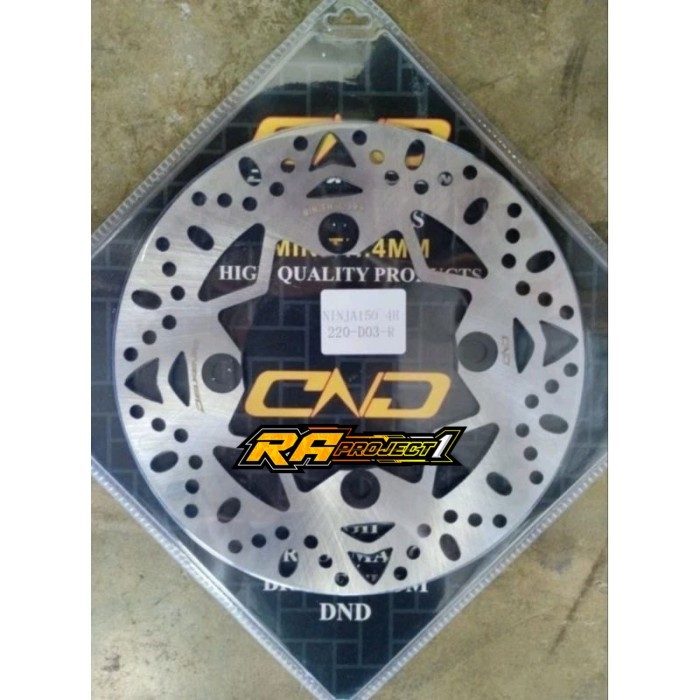 แผ่นลอยหลัง VND Racing AK 333 Ninja R/SS Ninja RR/KRR ขนาด 220 มม. Original VND RACING - สีดํา