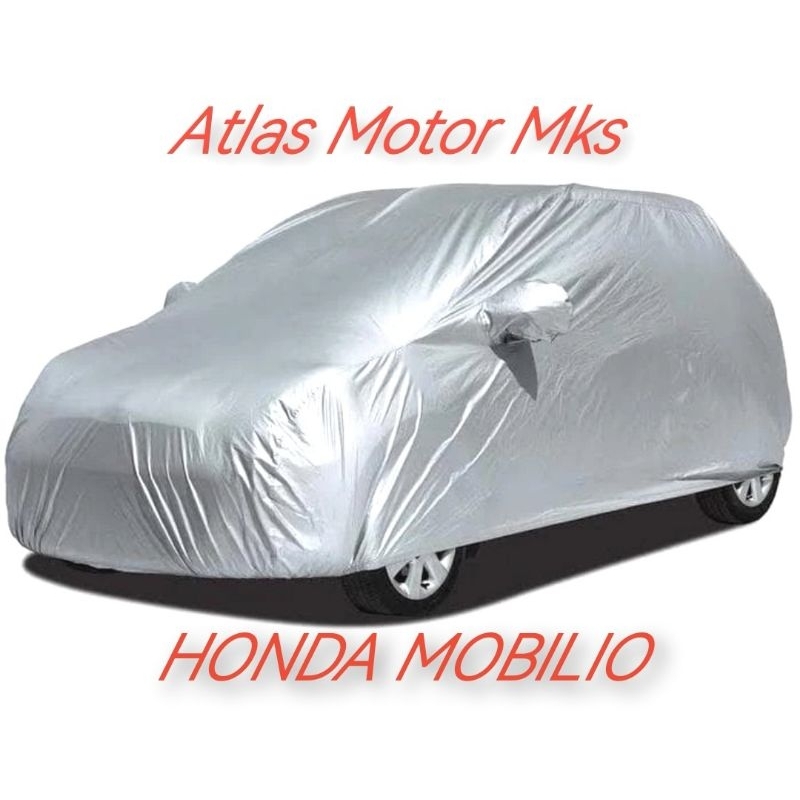 [1PC][MOBILIO] รถ PARACHUE BODY COVER รถ WRAP ผ้าคลุมรถ HONDA MOBILIO รถเน็ตนิ่ง สีเงิน