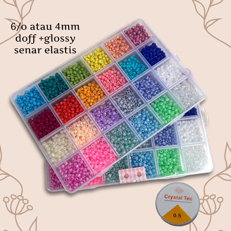 HP VARIATION 14 พร้อม TULIP 24 ช่องทราย mote 6/o 4 มม. ceylon doff วัสดุสร้อยข้อมือสร้อยคอสายโทรศัพท