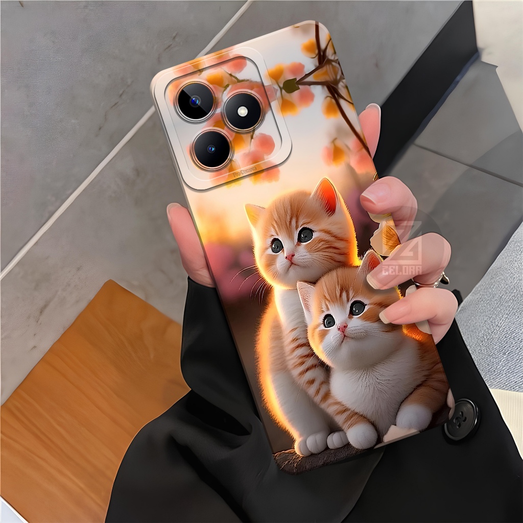 เคสโทรศัพท์ REALME C51/C51S ล่าสุด - เคสแมวแฟชั่น - เคส REALME C51/C51S Softcase - เคส REALME C51/C5