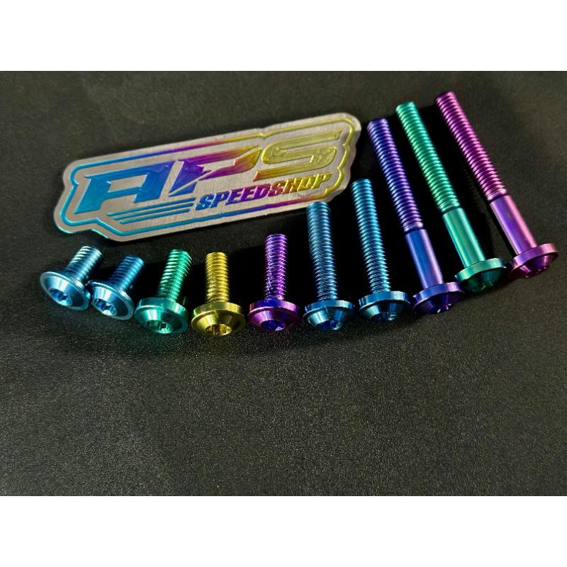 Titanium Bolt BIG Head M8 Dart12 Titanium GR5 เดิม