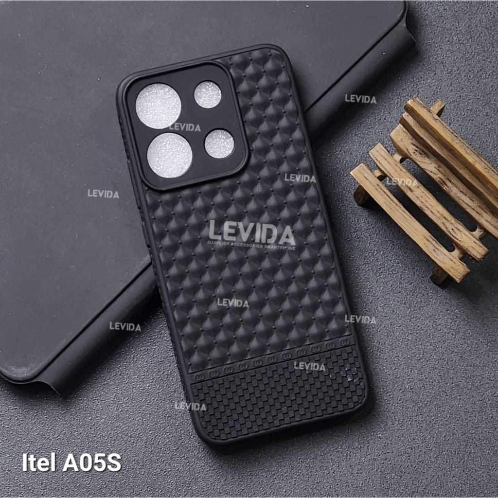 Case Itel A05s Itel A70 Case Macaron Black 3DทอกรณีItel A05s Itel A70