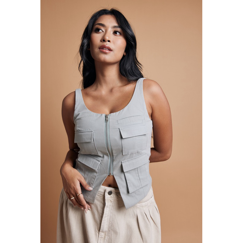 ลาย Gemma VEST - ผู้หญิง VEST - สไตล์เกาหลี - VEST - REST VEST - ผู้หญิง TANKTOP