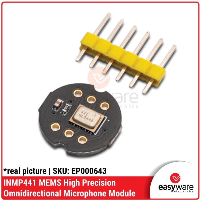 โมดูลไมโครโฟนรอบทิศทาง INMP441 อินเทอร์เฟซ MEMS I2S