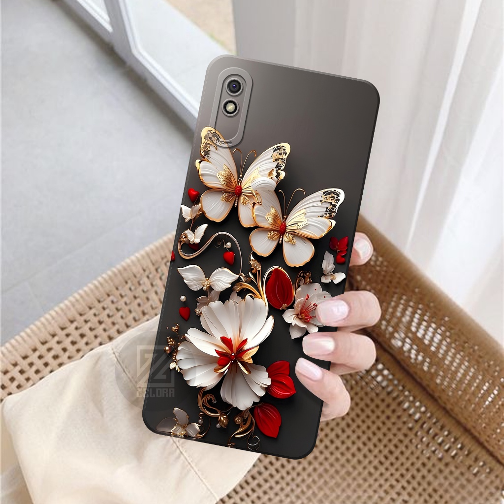 ล่าสุด Xiaomi Redmi 9A Softcase - ซิลิโคนกล้อง Pro - เคส Xiaomi Redmi 9A - เคสดอกไม้แฟชั่น - เคส Xia