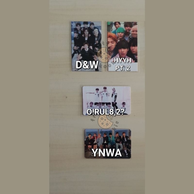 Bts Official Photocard/PC Dark & Wild D&W HYYH PT.2 O!รูล8,2? Orul82 YNWA - กลุ่ม OT7