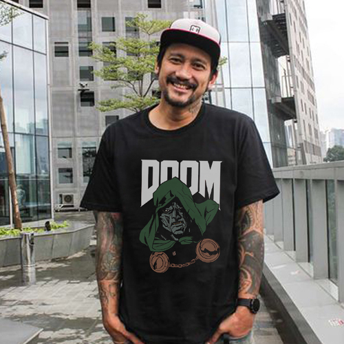 Dr Doom George Wolf เสื้อยืดลําลอง Tshirt วัสดุผ้าฝ้าย 100%