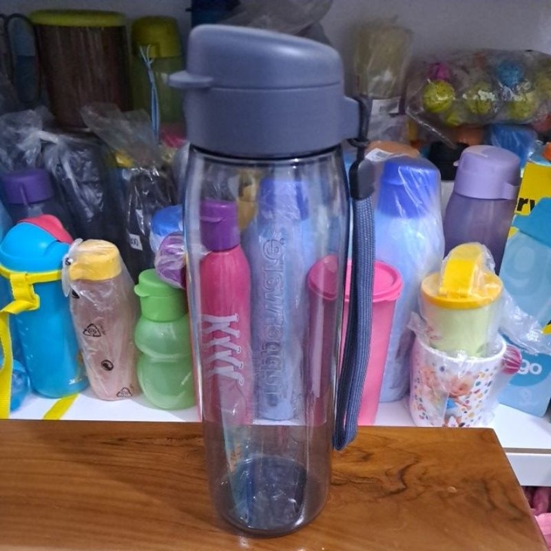 H2go black 750ml old school tuperwar3 / ขวดใส tuperwar3
