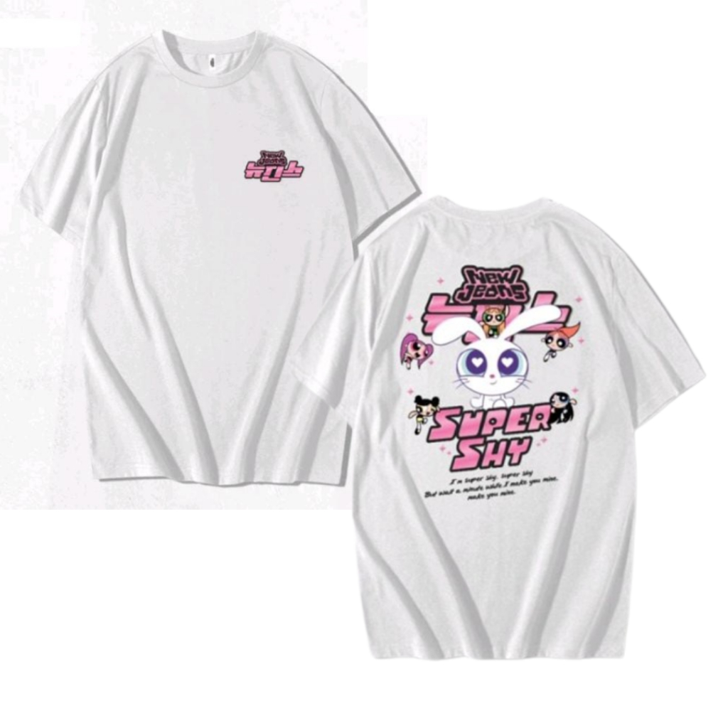 KATUN กางเกงยีนส์ใหม่ super ขี้อายเสื้อยืดผ้าฝ้าย haerin minji hyein kpop