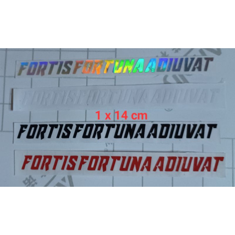 สติ๊กเกอร์ตัด Fortis fortuna adiuvat