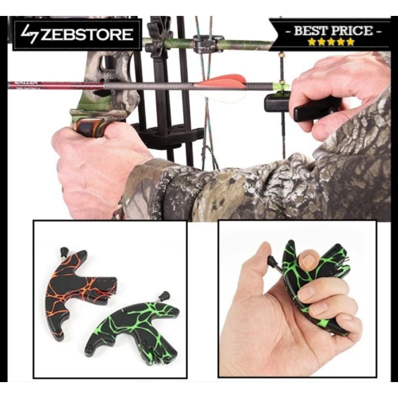 Trigger Bow Caliper Release Aid Arrow Grip Hook Thumb