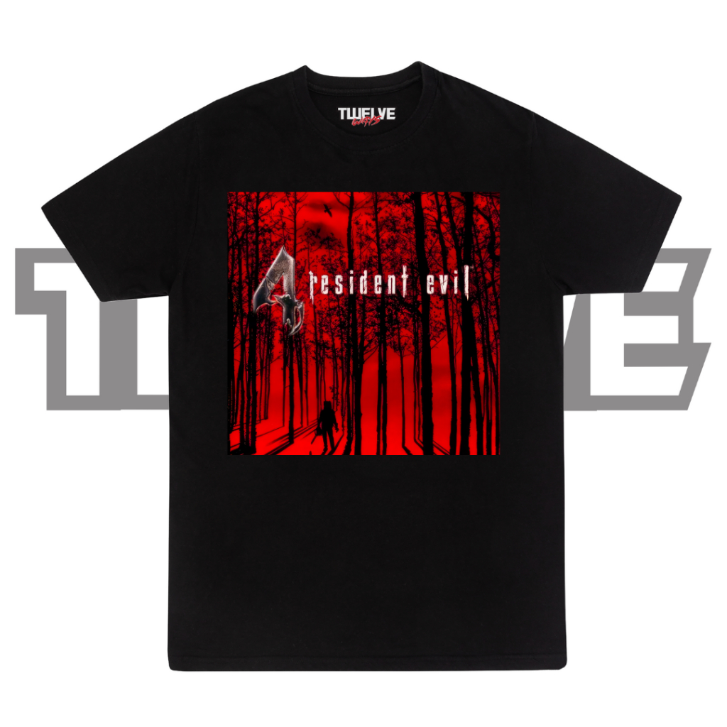 เสื้อยืด Resident EVIL 4 สีดํา Regular | เสื้อยืดเกม | เสื้อยืด Unisex