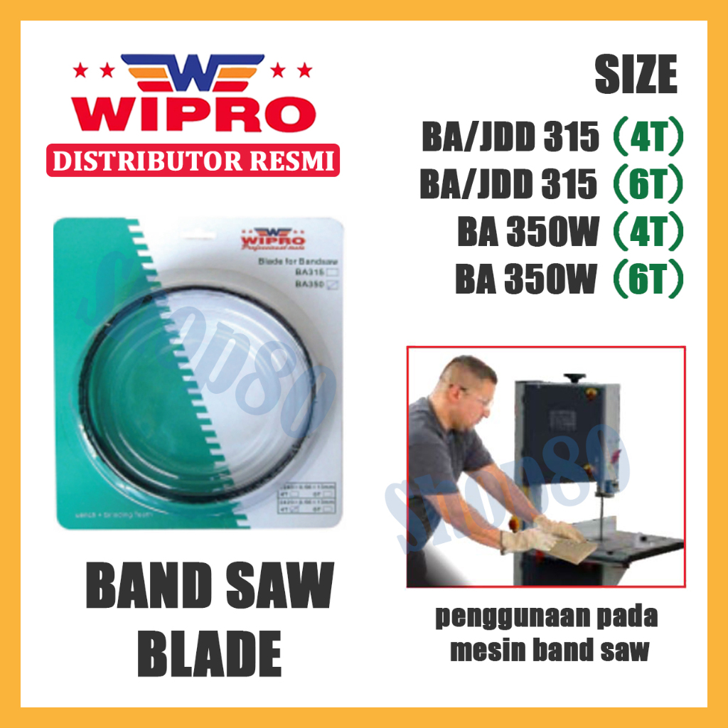 Mata Wipro Band Saw Blade BA/JDD315 BA 350W JDD 315 ใบเลื่อยวงเดือน