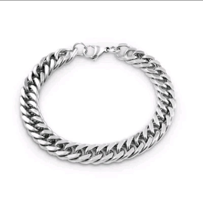 ผู้ชาย TITANIUM CHAIN BRACELET KOREAN FASHION TITANIUM BRACELET